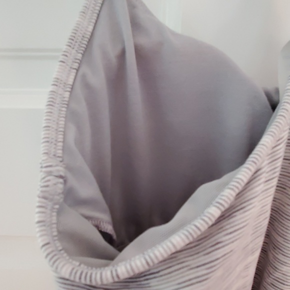 NWOT Lululemon Power Y Tank Grey/white - Picture 6 of 7